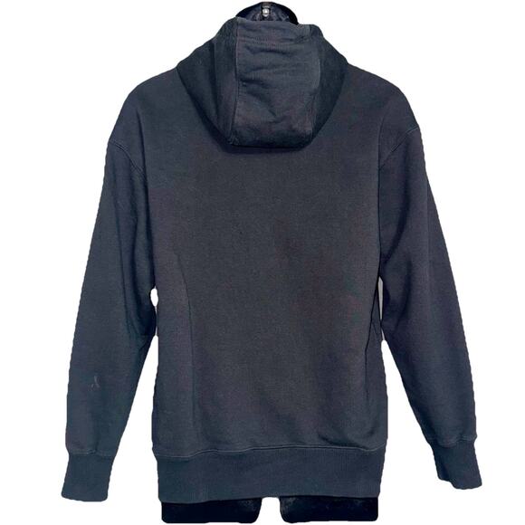 Puma The NeverWorn Hoodie SM Black Embroider Green 3D Patch Heavy Reverse Weave - Picture 2 of 8